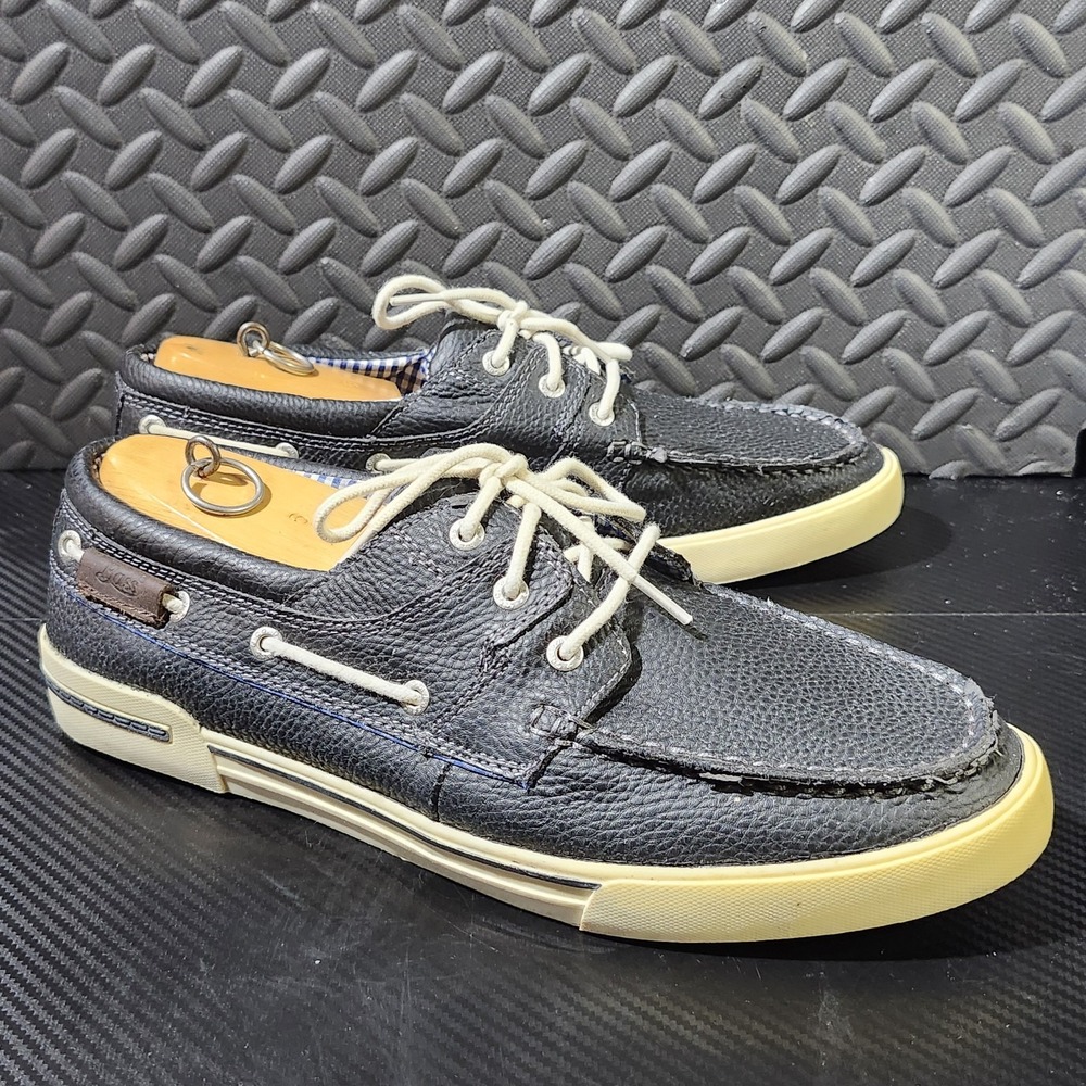 GH Bass Boat Shoes Mens 10 M Casual Slip On Loafers Black Size 13M